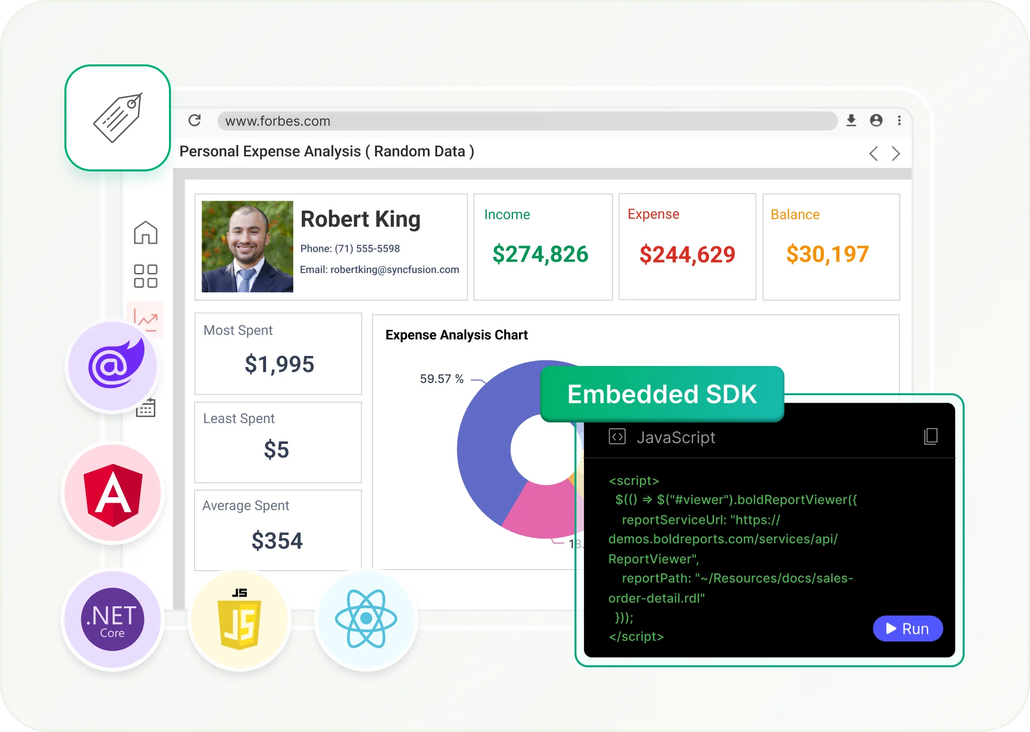 Embedded Reports Simplified