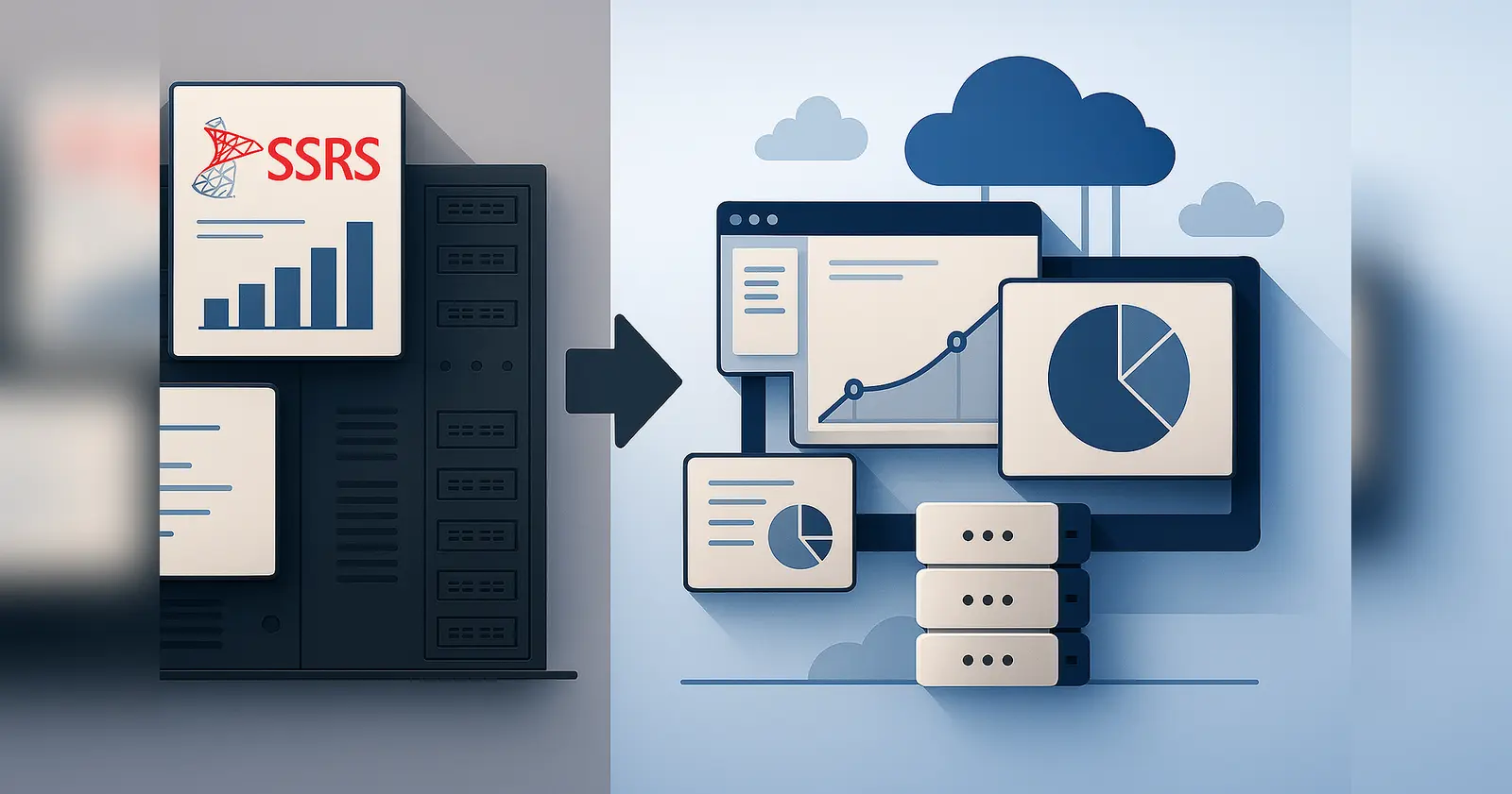 Migration from traditional SSRS infrastructure to scalable, cloud-based reporting systems