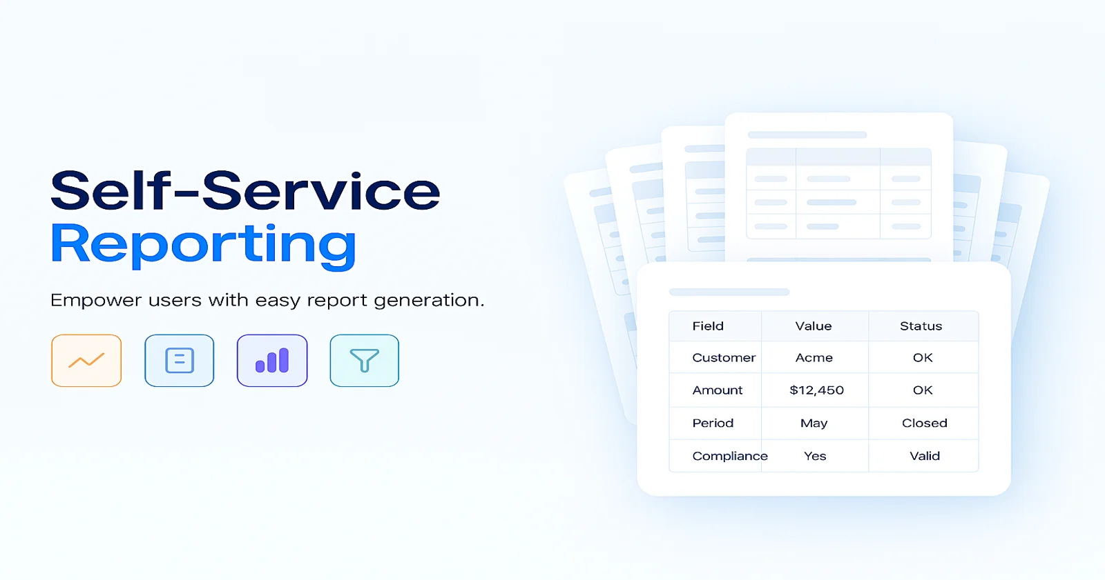 Image representing self service-reporting.