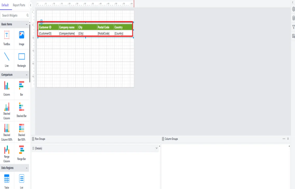 Downloaded report in Report Designer