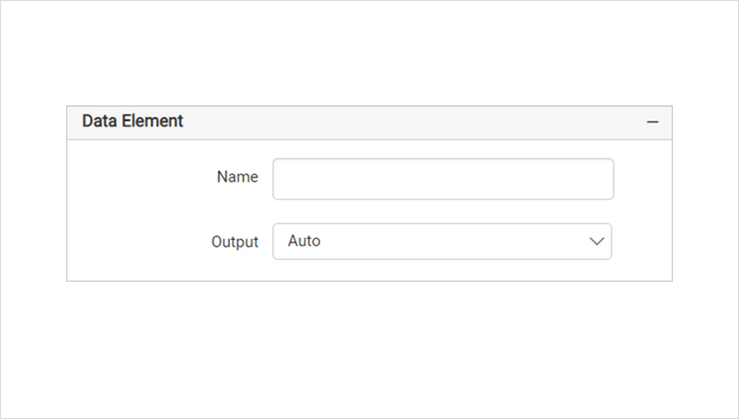 Data Element settings