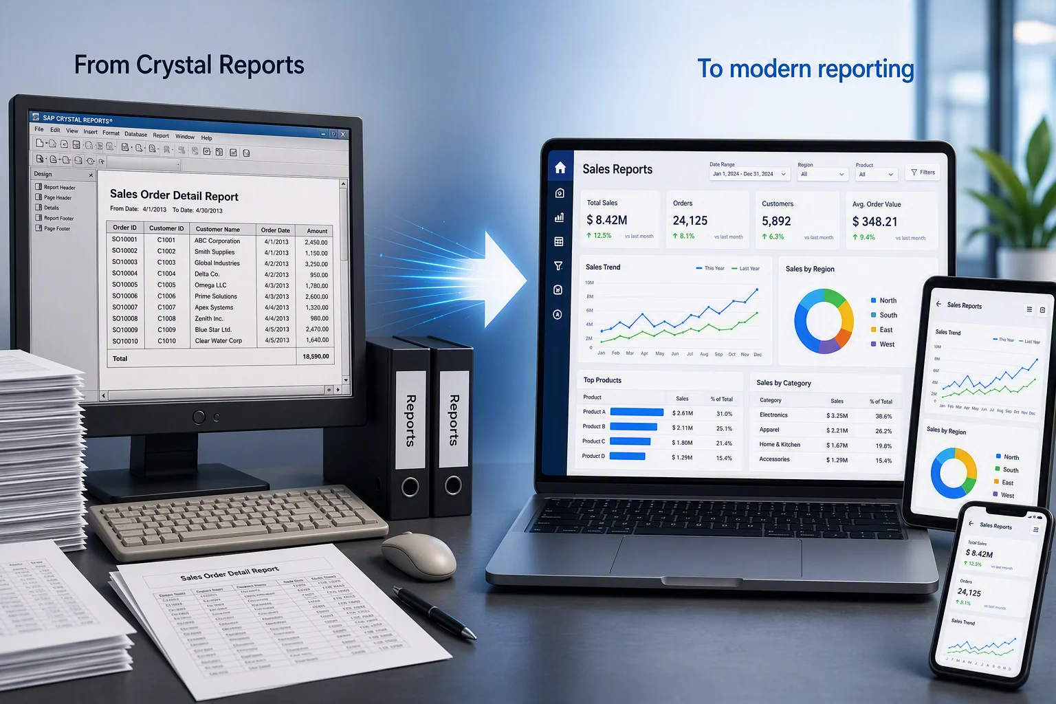 Migrate to modern Crystal Reports alternatives