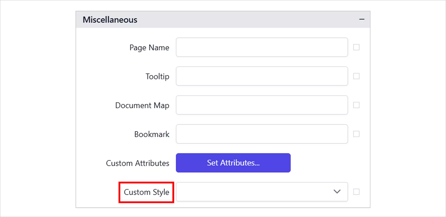 Custom Style
