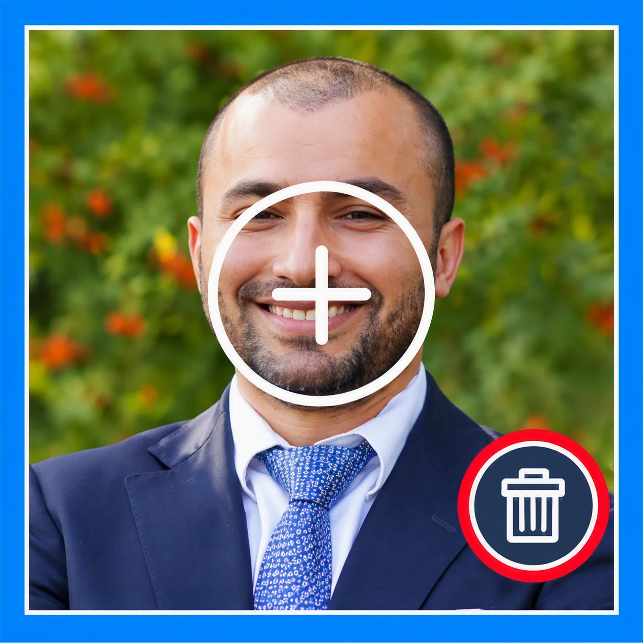 Image with delete option