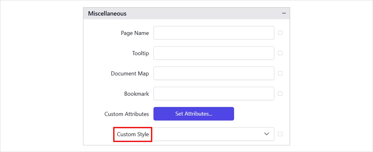 Custom Attributes
