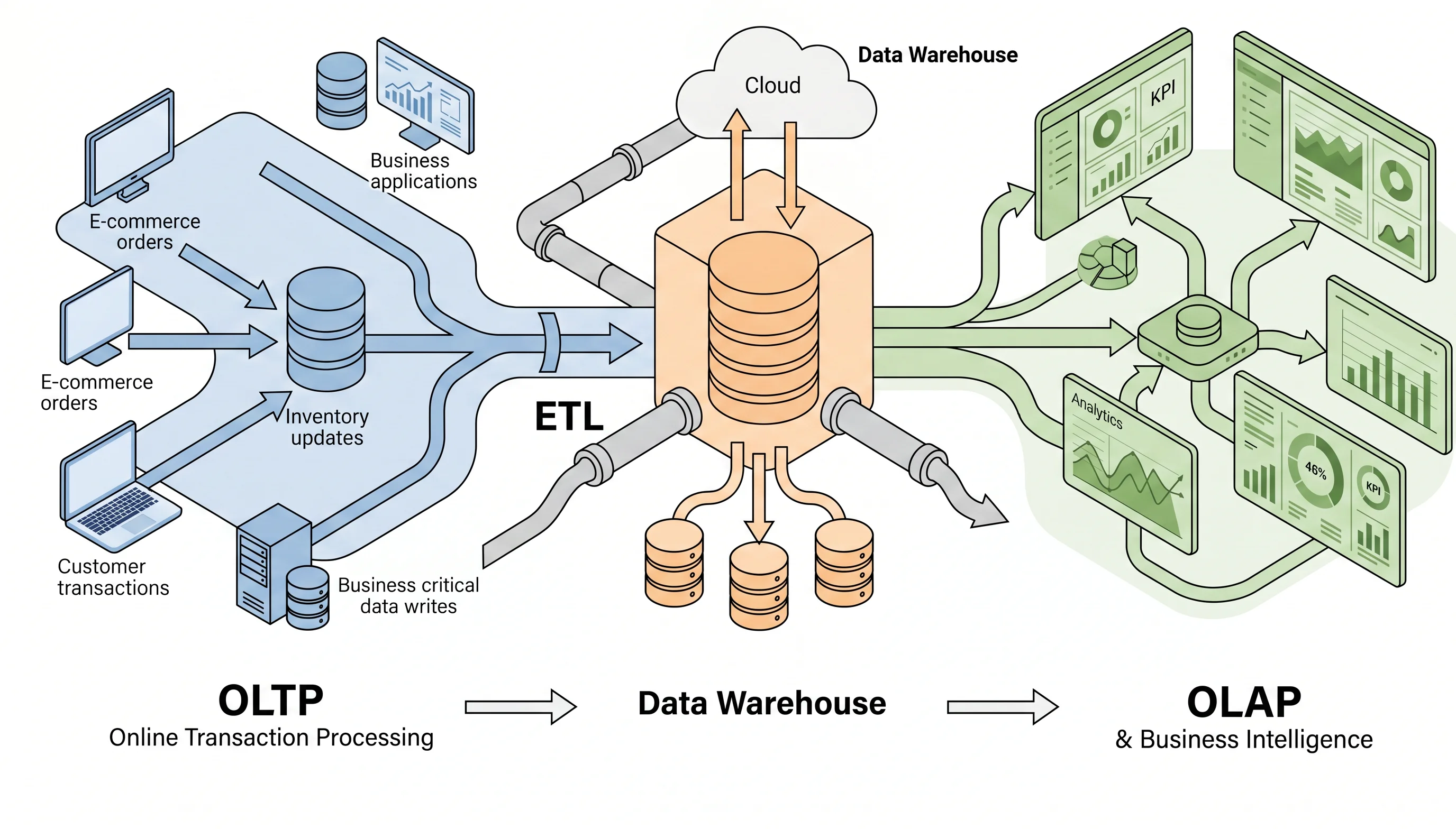 Reporting database architecture
