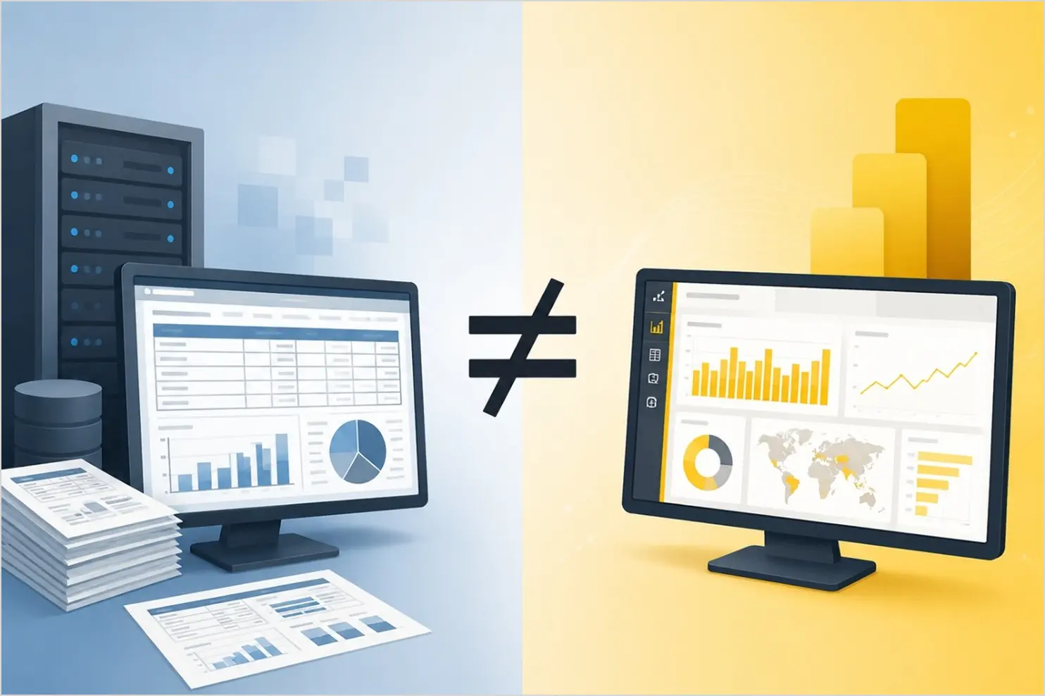 Power BI pros and cons illustration