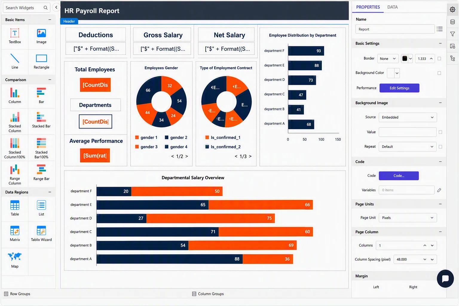 HR payroll report
