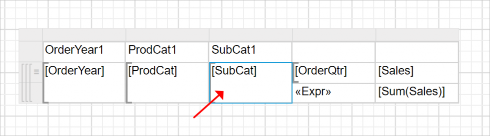 Add total for product category