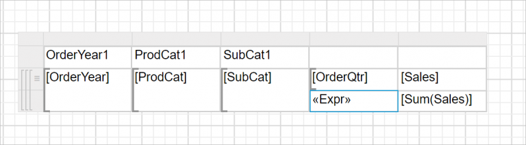 Set label text for subtotal