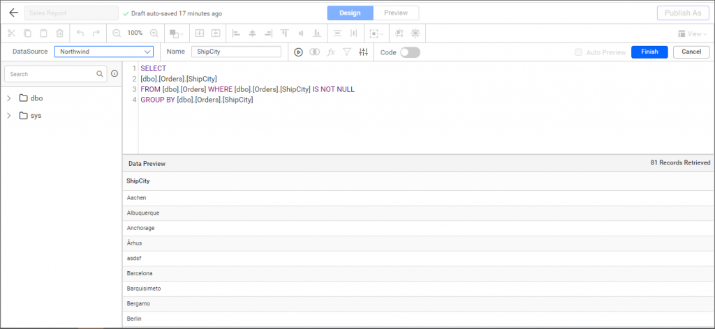 Create DataSet