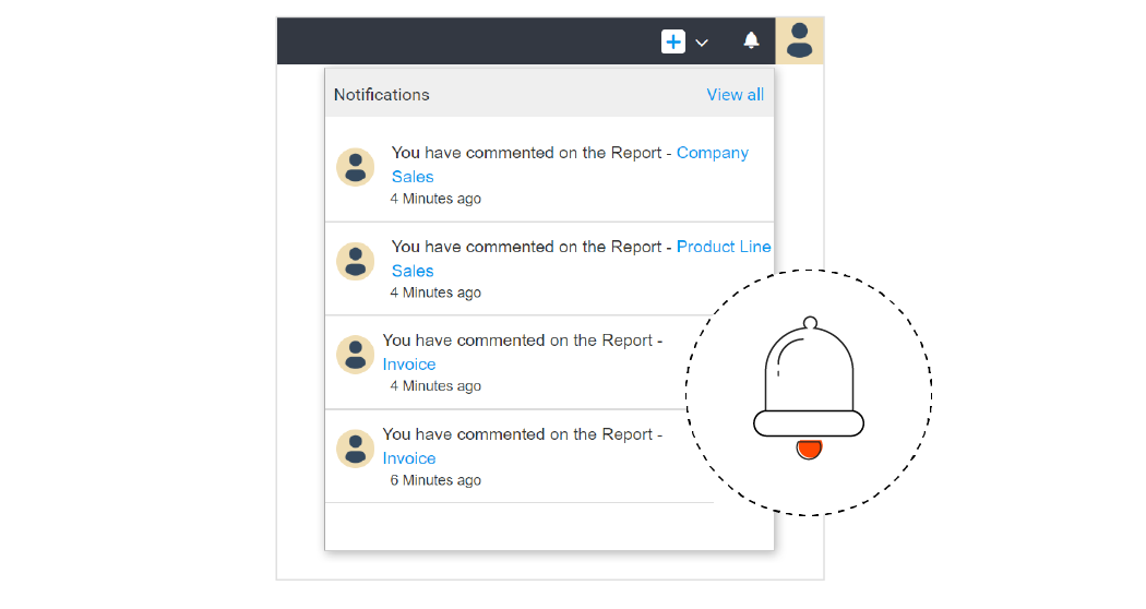 Email or system notification support