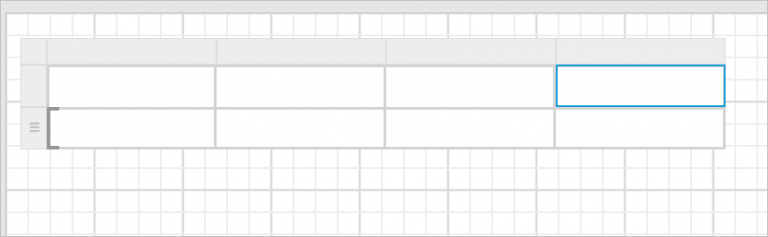 New column added in table design