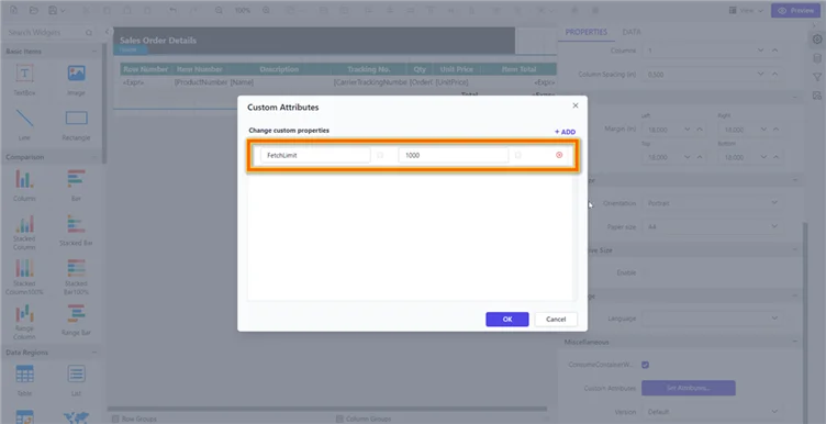 FetchLimit Custom Attribute Property