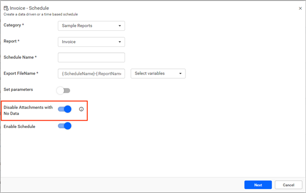 Disable attachments or emails