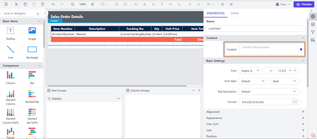 No need to include Cumulative in the expression | Reporting Tools