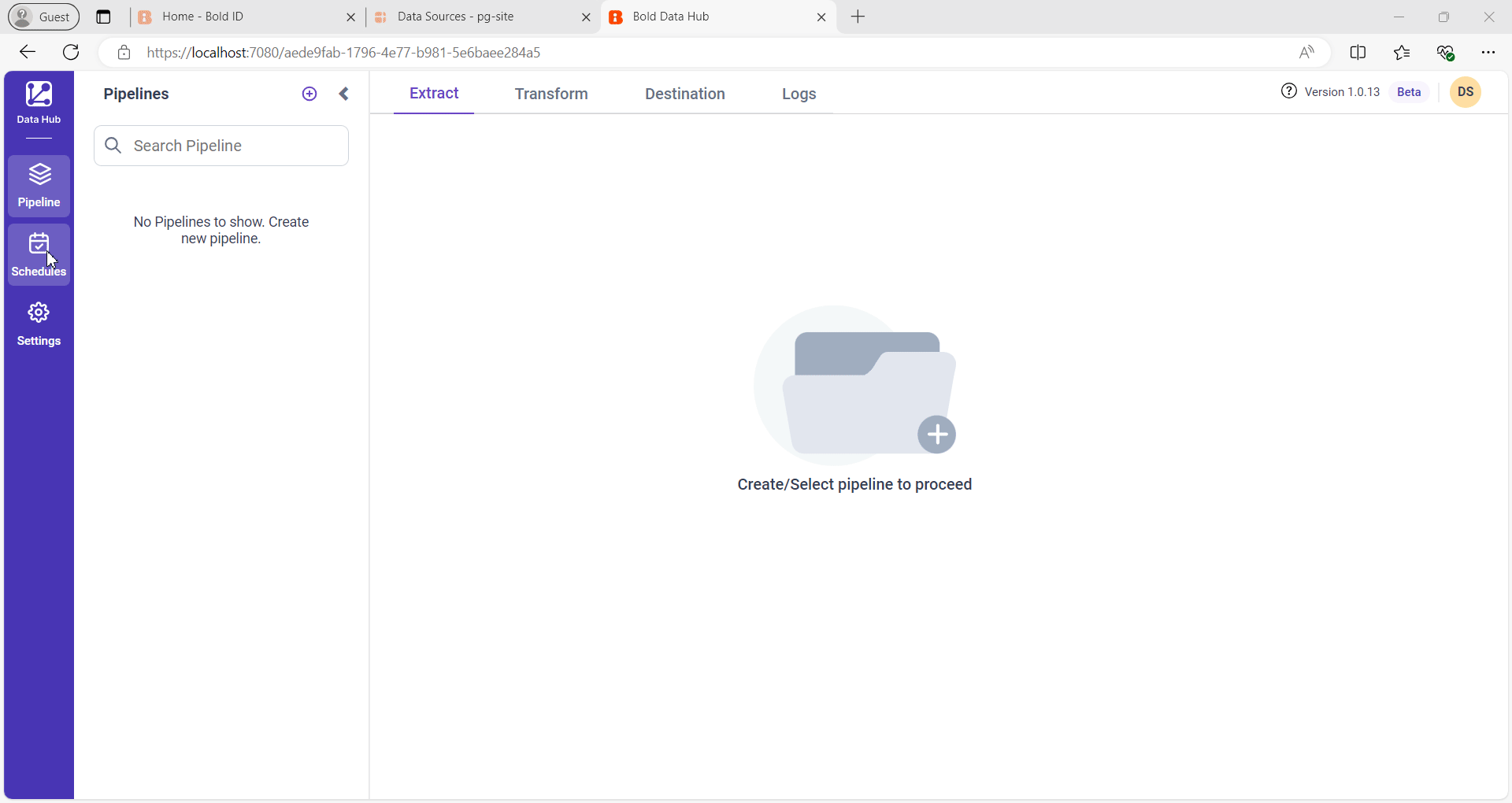 Connecting a Teradata Data Warehouse in Bold Data Hub