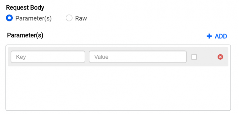 Add parameters