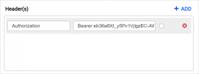 Enter header key and value