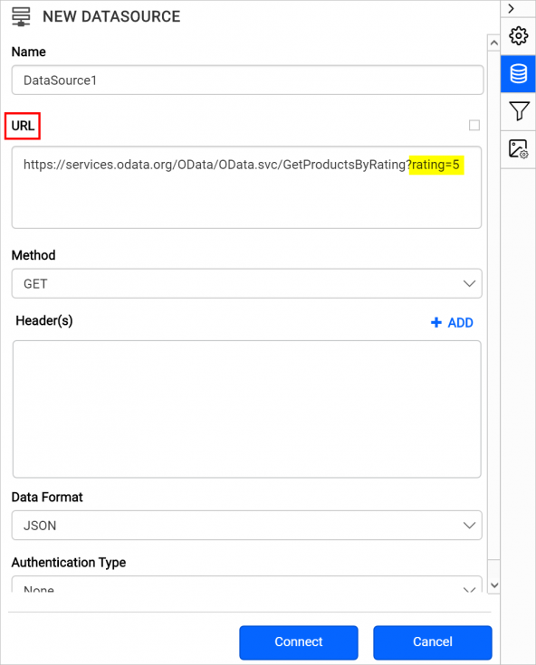 Passing parameters in URL