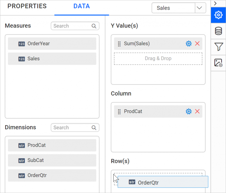 Assign rows value