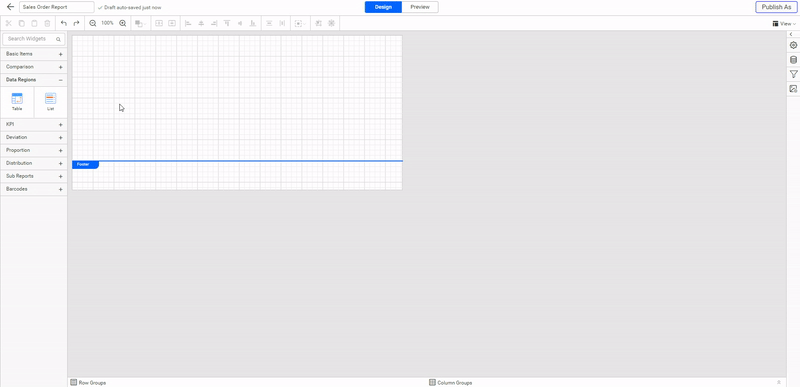 Adding more columns into the table item