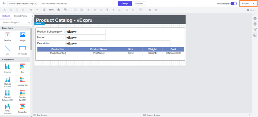 Publish Report