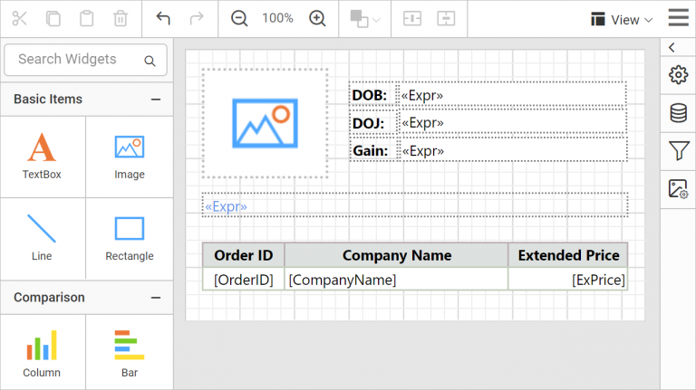 Data set listed in data pane