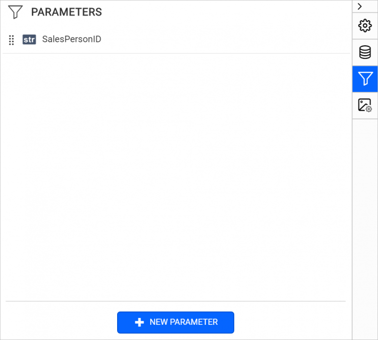 Parameter Listed in Parameters Pane