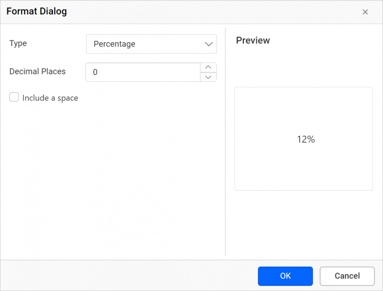 Percentage Formatting