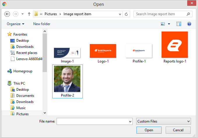 Add images to an ssrs report