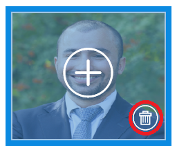 Image with delete option