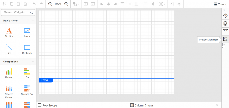 Image manager option in configuration panel