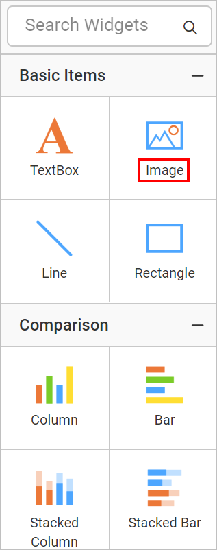 Image item listed in item panel