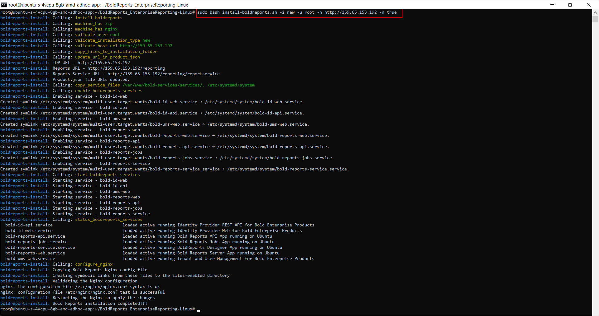 Bold Reports Installation
