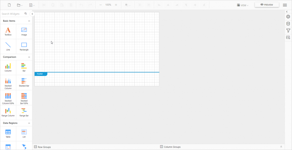Report Designer Page | Report Tools Software