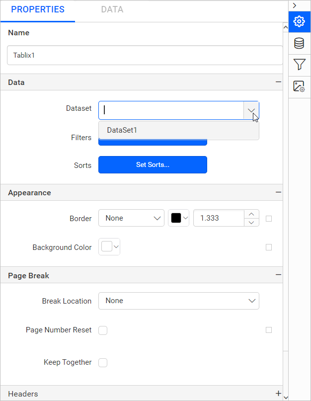 Assign data set