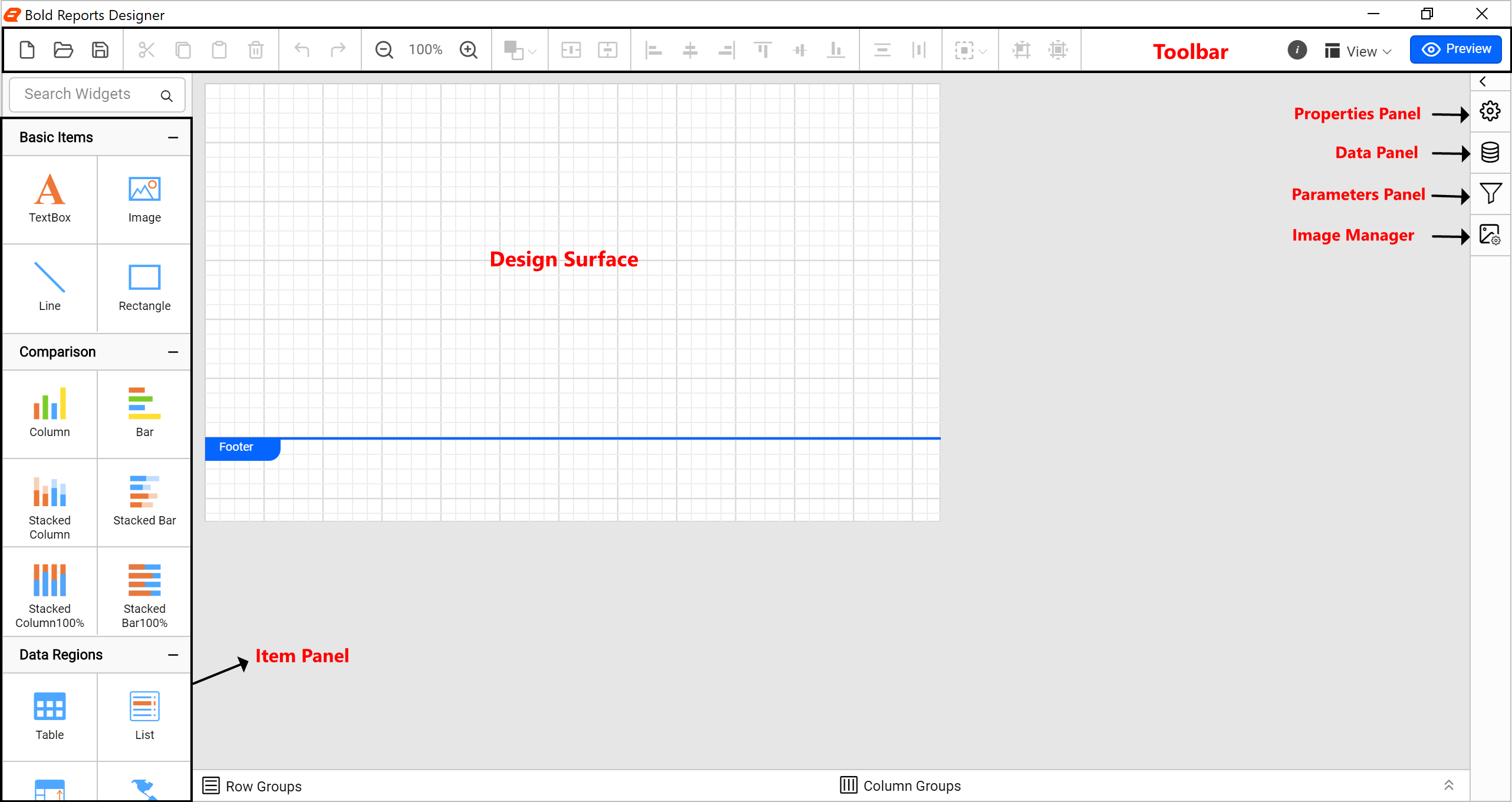 Standalone Report Designer Application