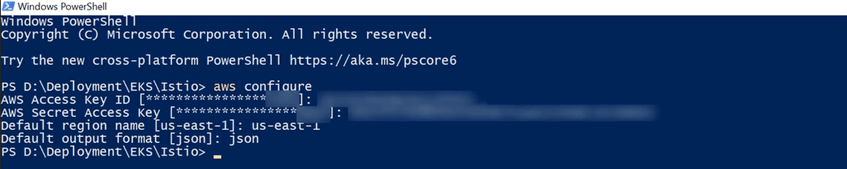 Entering output format