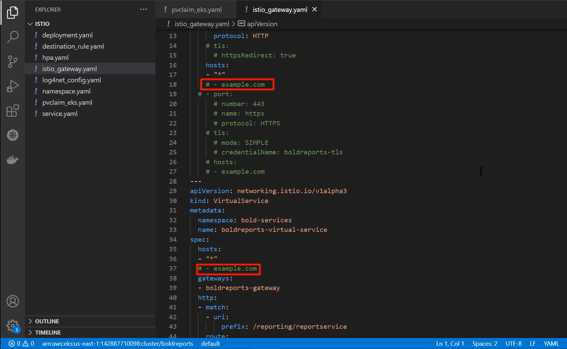 Replace example.com