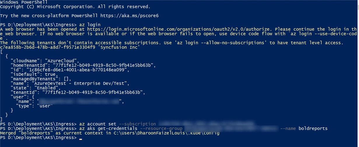 Run the command in powershell