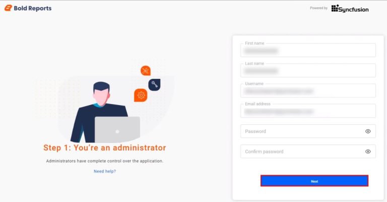 User Information and password