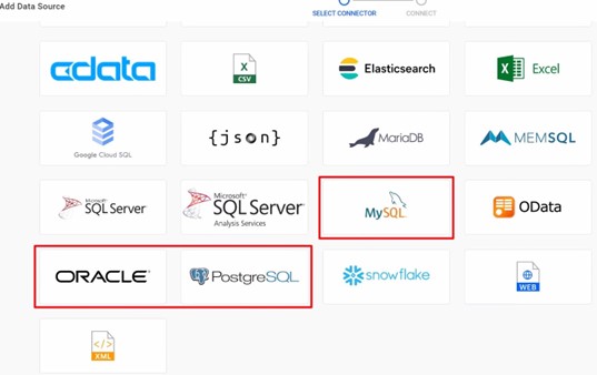 Add Data Source Data Connector Page