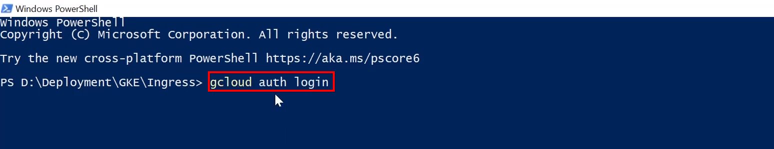 Connecting to the GKE cluster