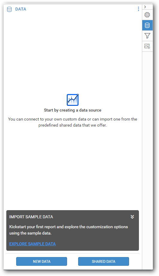 Explore sample data option