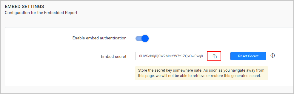 Save Secret Key