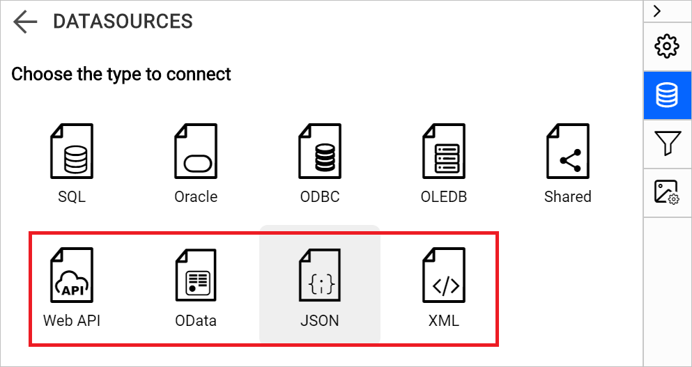 New data sources support in Embedded Reporting