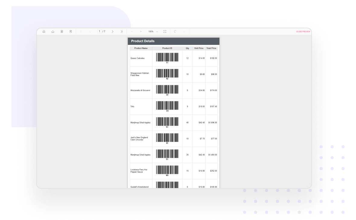 Supports to use custom code assembly to render external component in report viewer