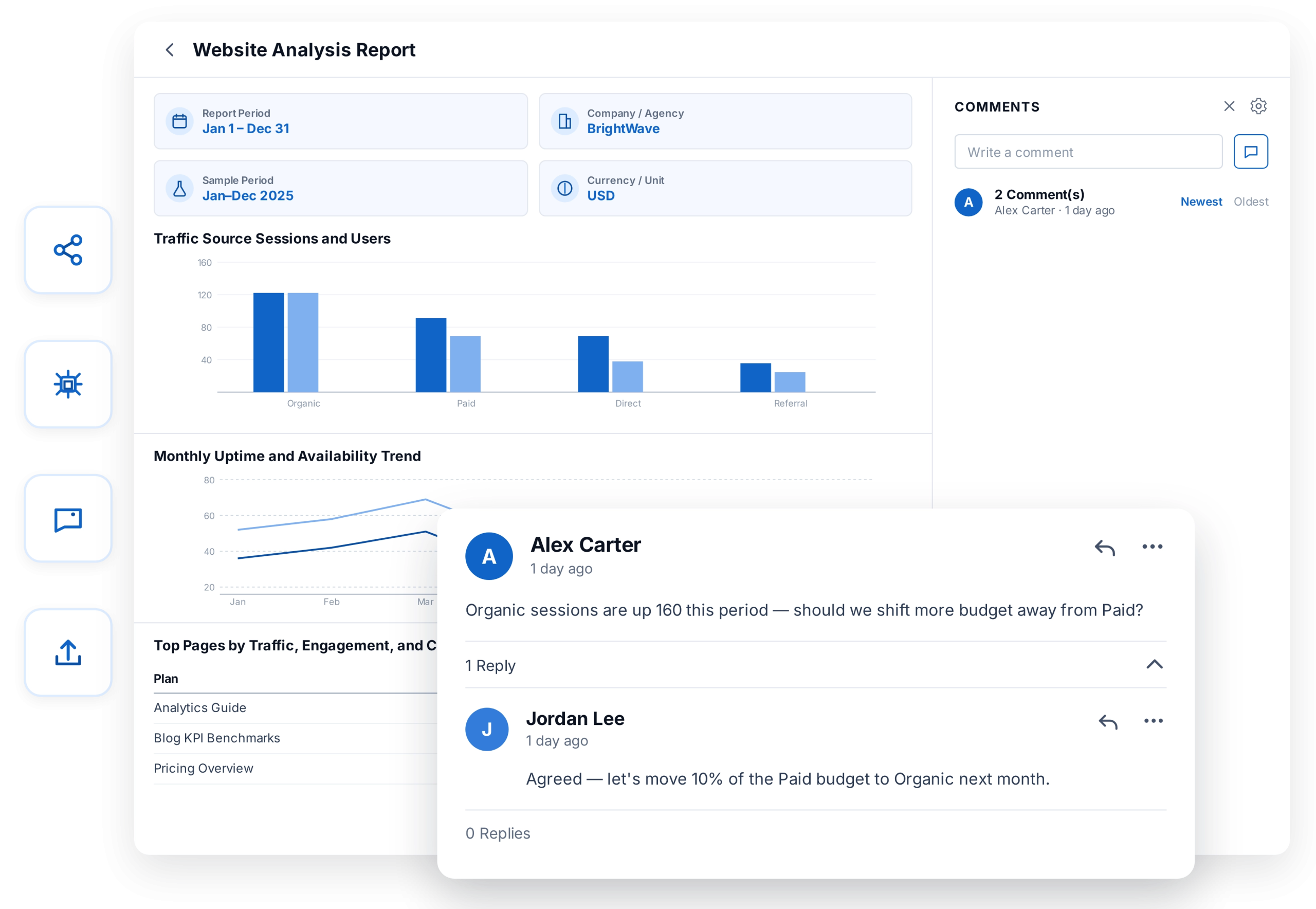 Collaborative Reporting Software That Keeps Feedback on the Report