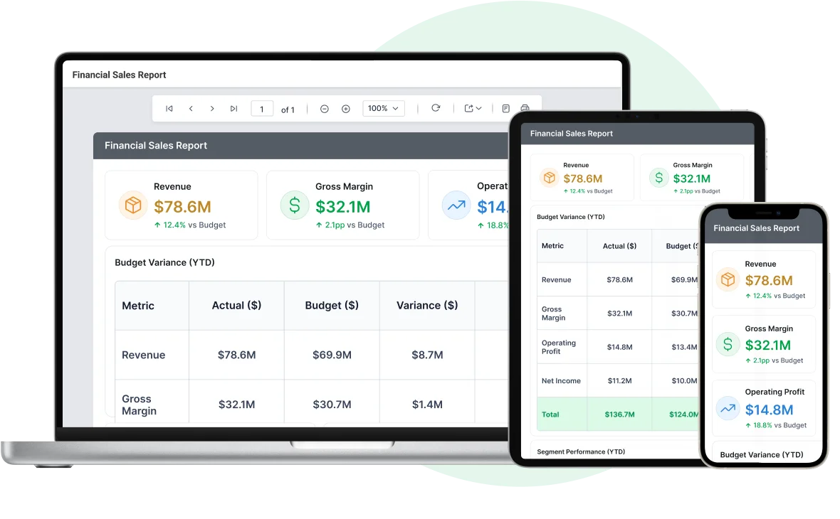 Dynamic HTML5/JavaScript Report Viewer Tool | Bold Reports